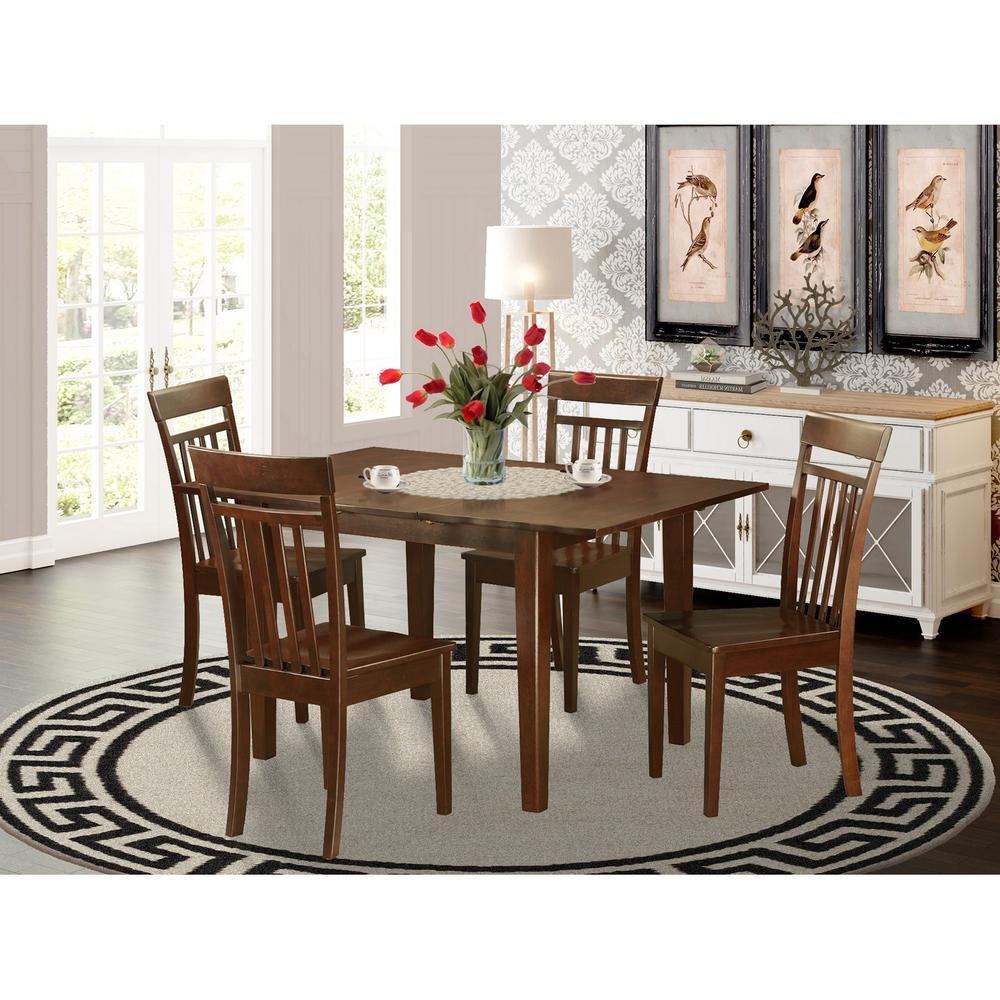 5  Pc  small  Kitchen  Table  set  -  dinette  Table  with  4  Dining  Chairs. The main picture.