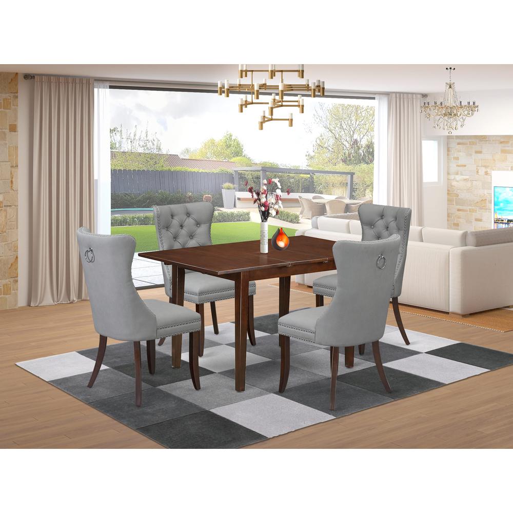 5 Piece Dining Table Set Consists of a Rectangle Wooden Table. Picture 1
