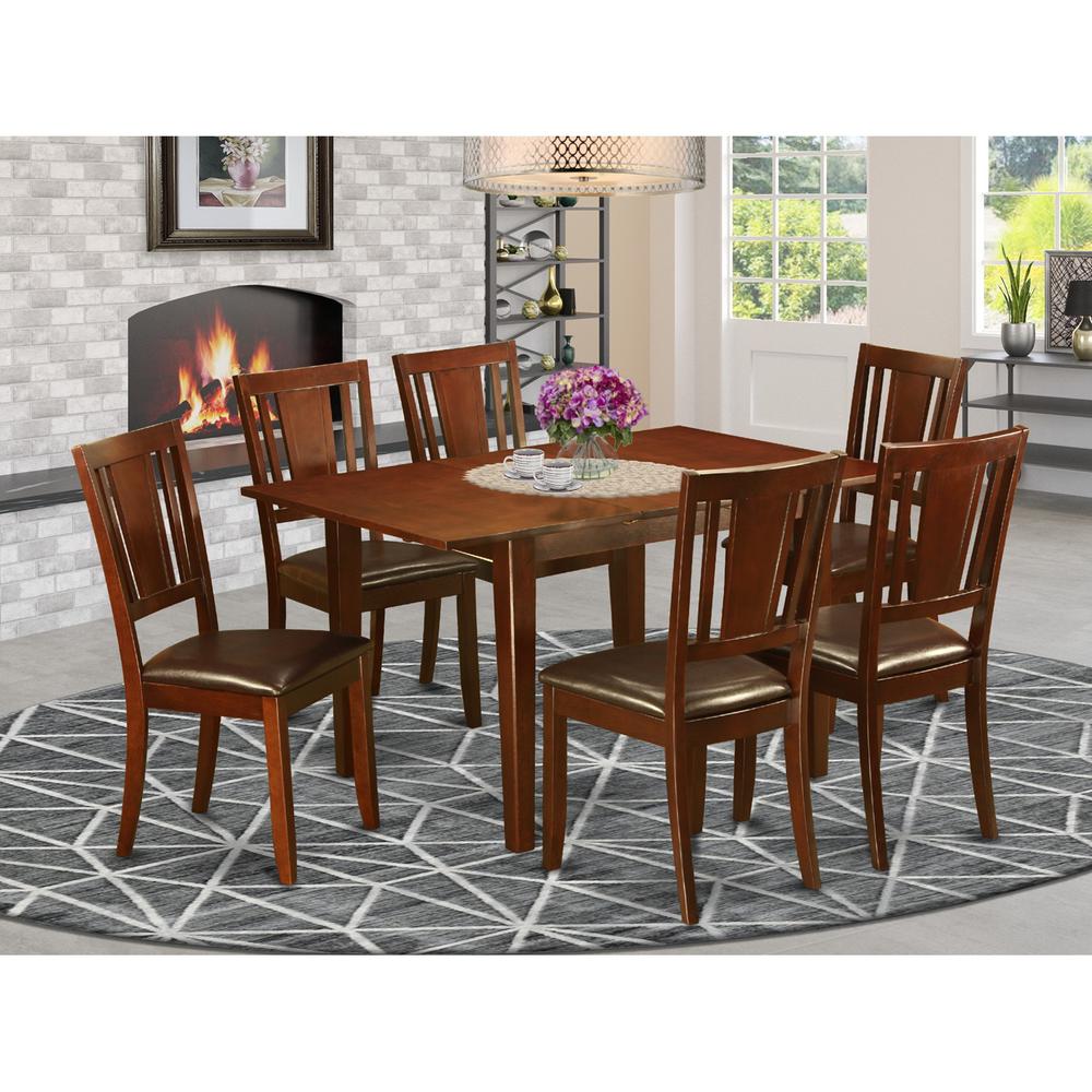 7  Pc  small  Kitchen  Table  set  -  dinette  Table  with  6  Dining  Chairs. The main picture.