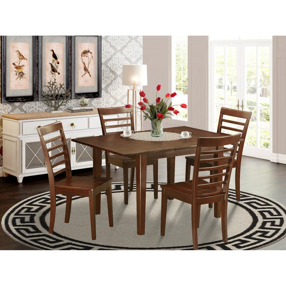 5  Pc  Kitchen  nook  Dining  set  small  Table  with  4  Dining  Chairs. Picture 1