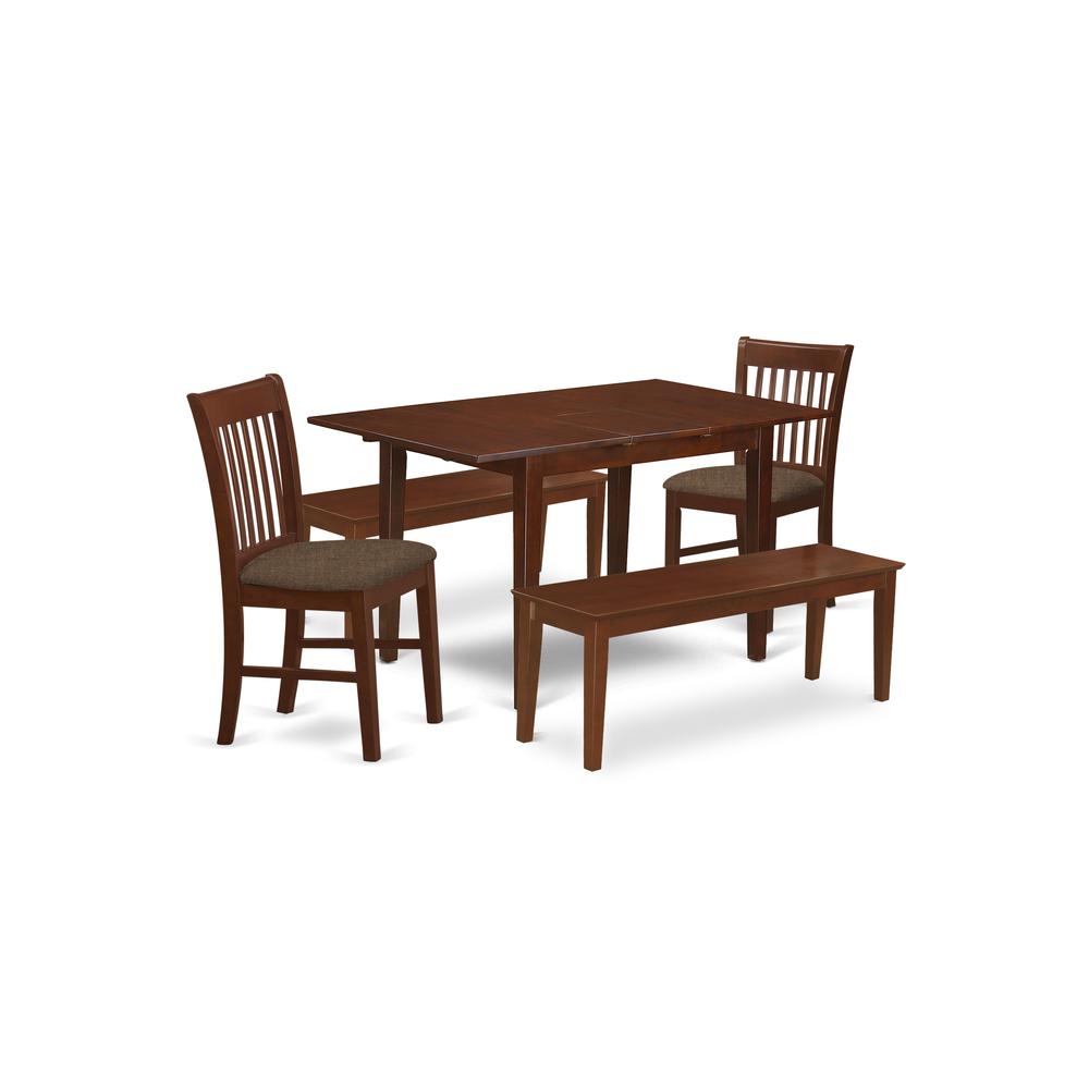5  PC  Dining  room  set-  Table  with  2  Dining  Table  Chairs  and  2  Benches. Picture 1