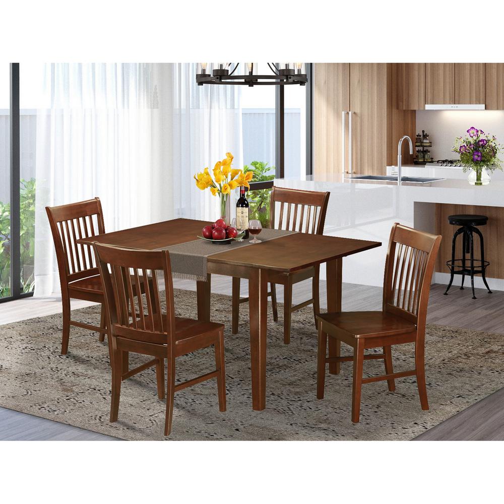 5  Pc  Dining  Kitchen  Table  set  -  Table  with  4  Kitchen  Dining  Chairs. Picture 1