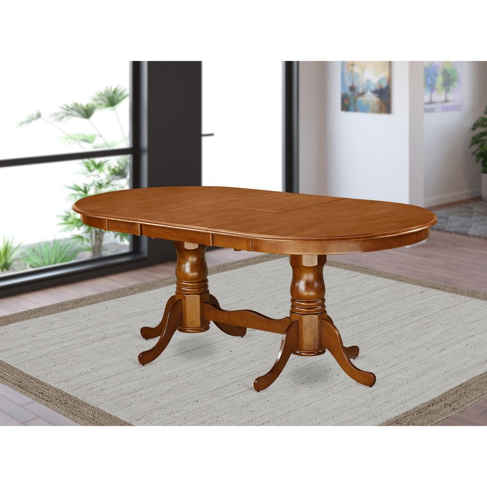 Plainville    Table  with  18"  butterfly  Leaf  -Saddle  Brown. Picture 1