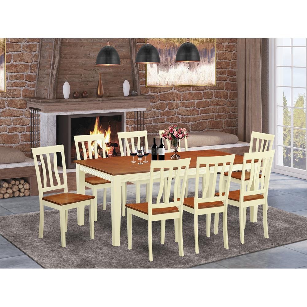 9  PC  Kitchen  nook  Dining  set  -Dining  Table  and  8  Dining  Chairs. Picture 1
