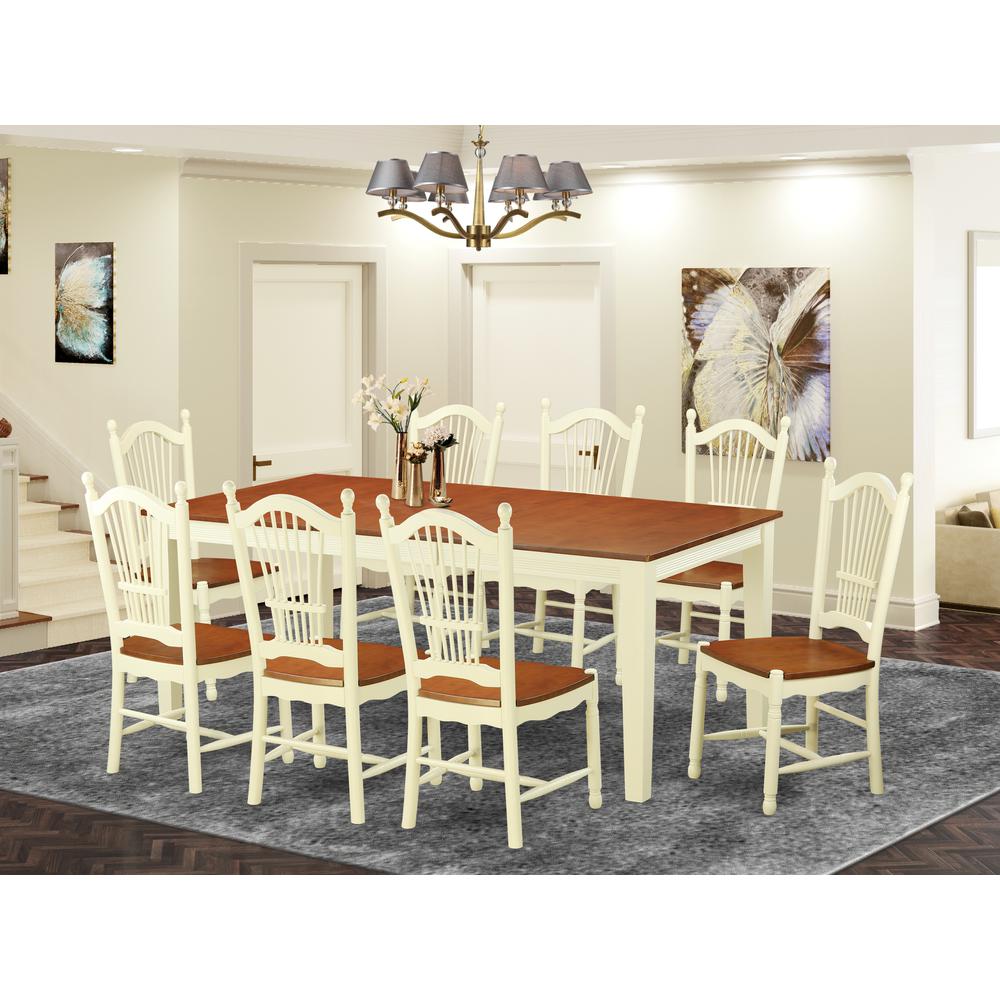 9  PcKitchen  dinette  set  -Dining  Table  and  8  Dining  Chairs. Picture 1