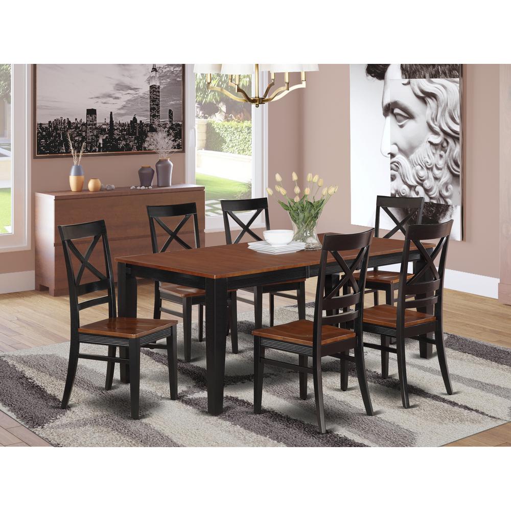 7  Pc  Dining  set-Table  and  6  Kitchen  Chairs. Picture 1