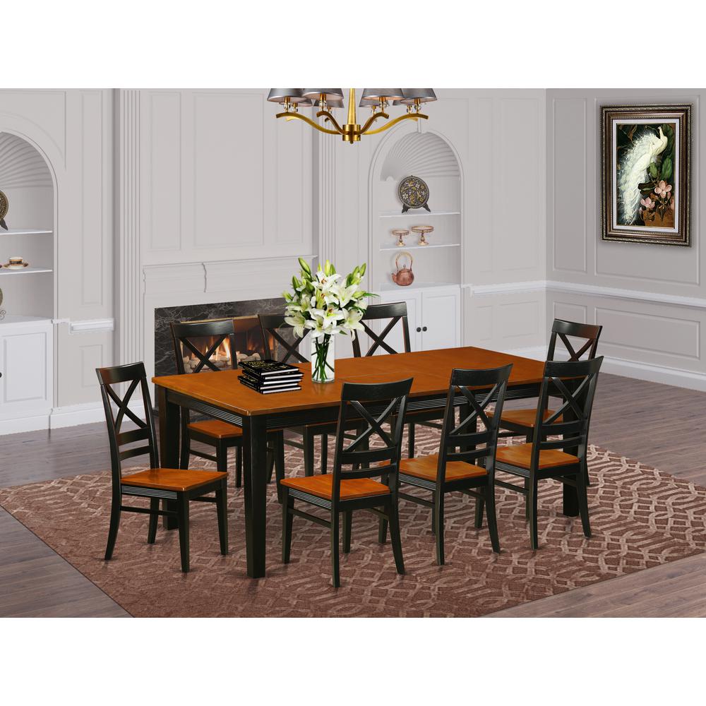 9  Pc  Dining  room  set-Dining  Table  and  8  Dining  Chairs. Picture 1