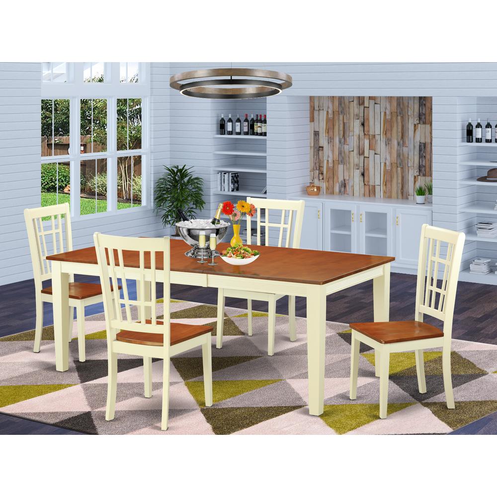 5  Pc  Dining  room  set  -  Kitchen  Table  and  4  Dining  Chairs. Picture 1