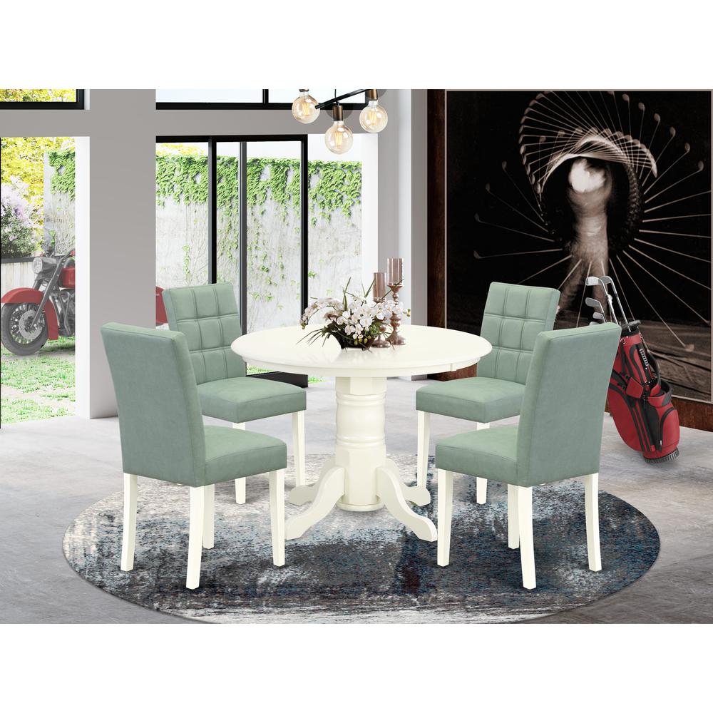 5 Piece Dinner Table Set contain A Modern Dining Table. Picture 1