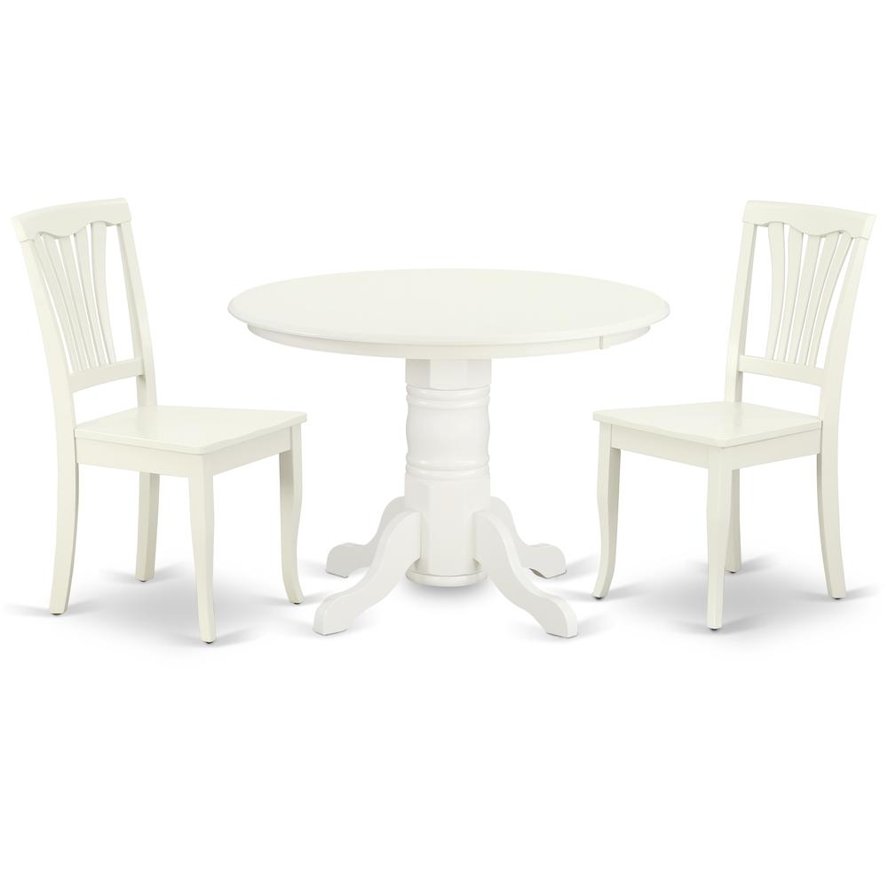 Dining Room Set Linen White, SHAV3-LWH-W. Picture 1