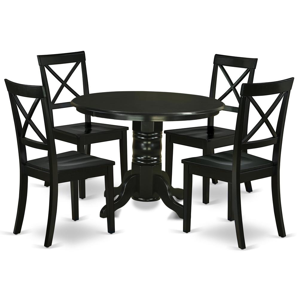 Dining Room Set Black, SHBO5-BLK-W. Picture 1