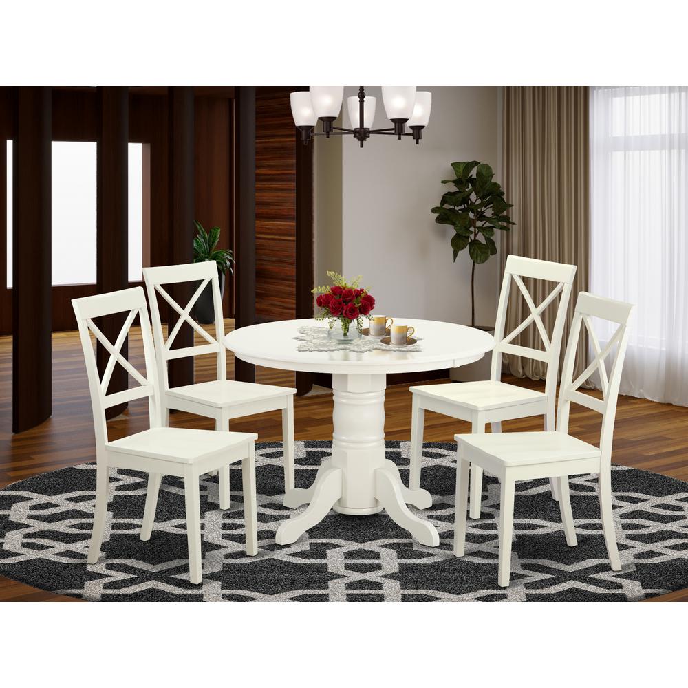 5  PC  Kitchen  nook  Dining  set  -  Kitchen  Table  and  4  dinette  Chairs. Picture 1