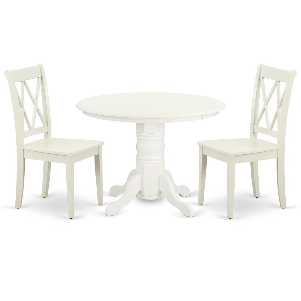 Dining Room Set Linen White, SHCL3-LWH-W. Picture 1