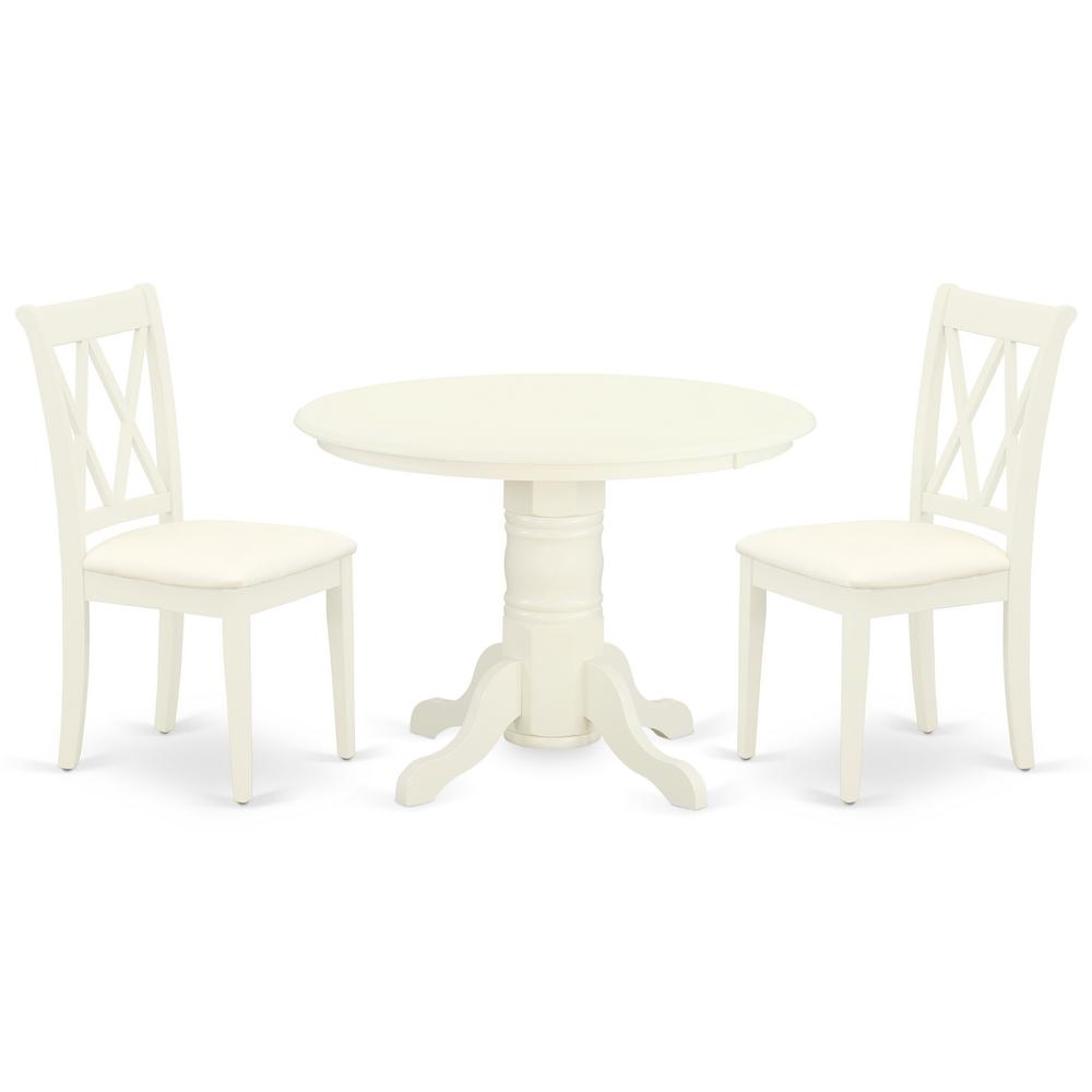 Dining Room Set Linen White, SHCL3-WHI-C. Picture 1