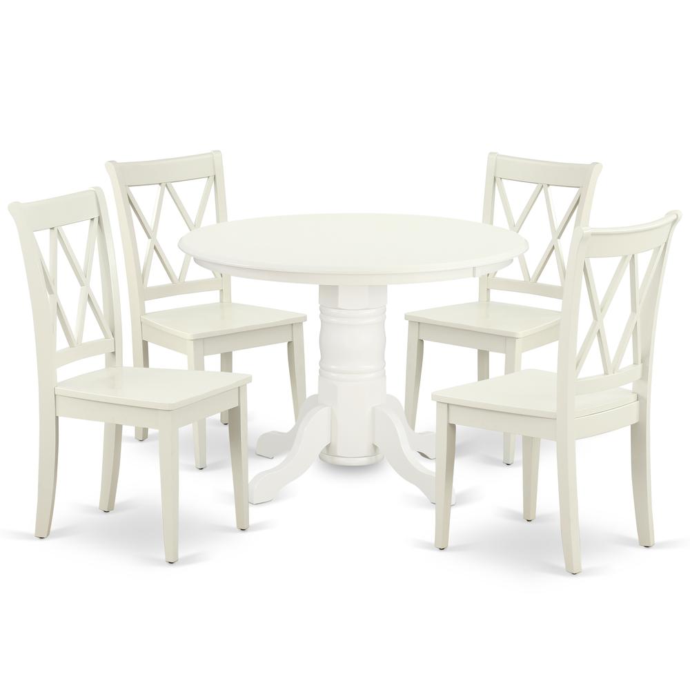 Dining Room Set Linen White, SHCL5-LWH-W. Picture 1