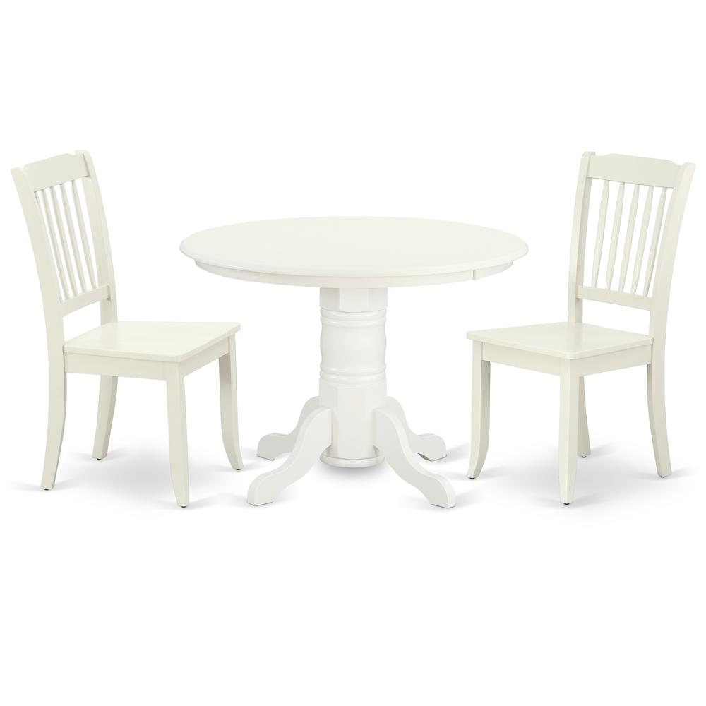 Dining Room Set Linen White, SHDA3-LWH-W. Picture 1
