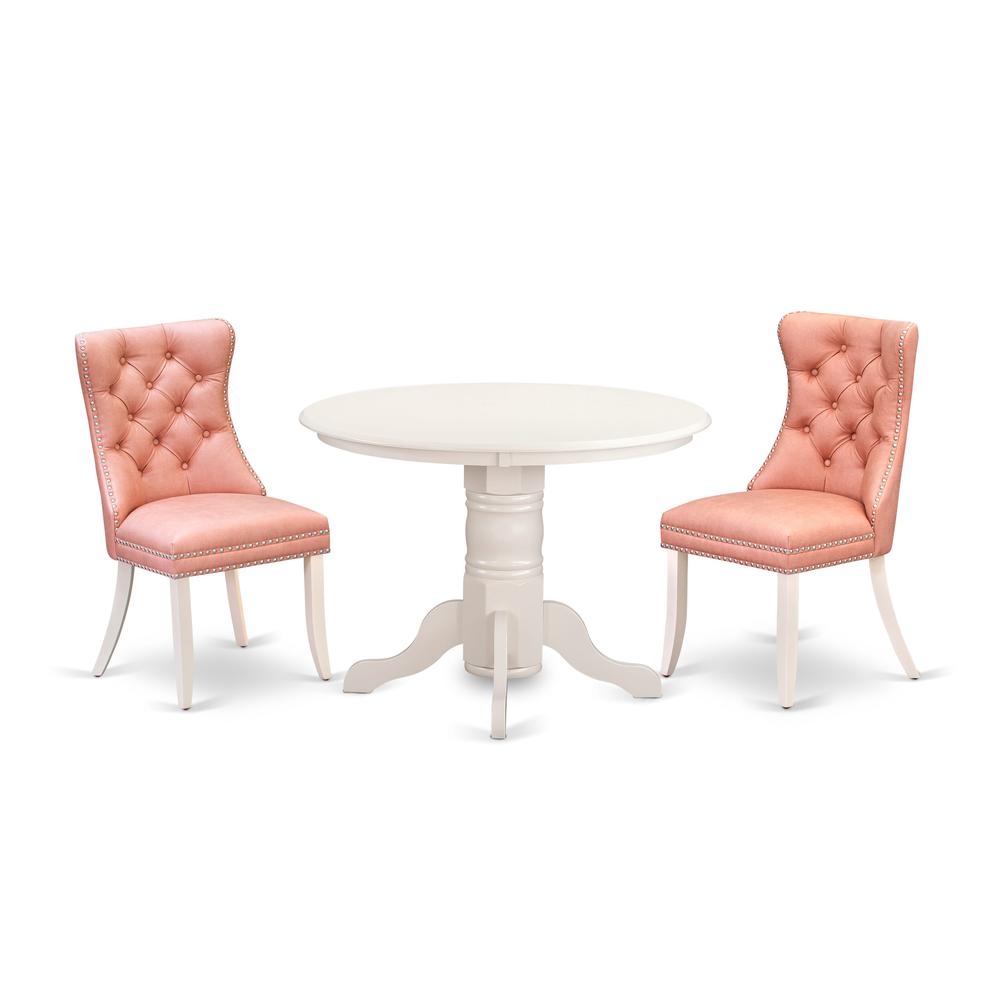 3 Piece Dining Room Set Consists of a Round Dining Table with Pedestal. Picture 6