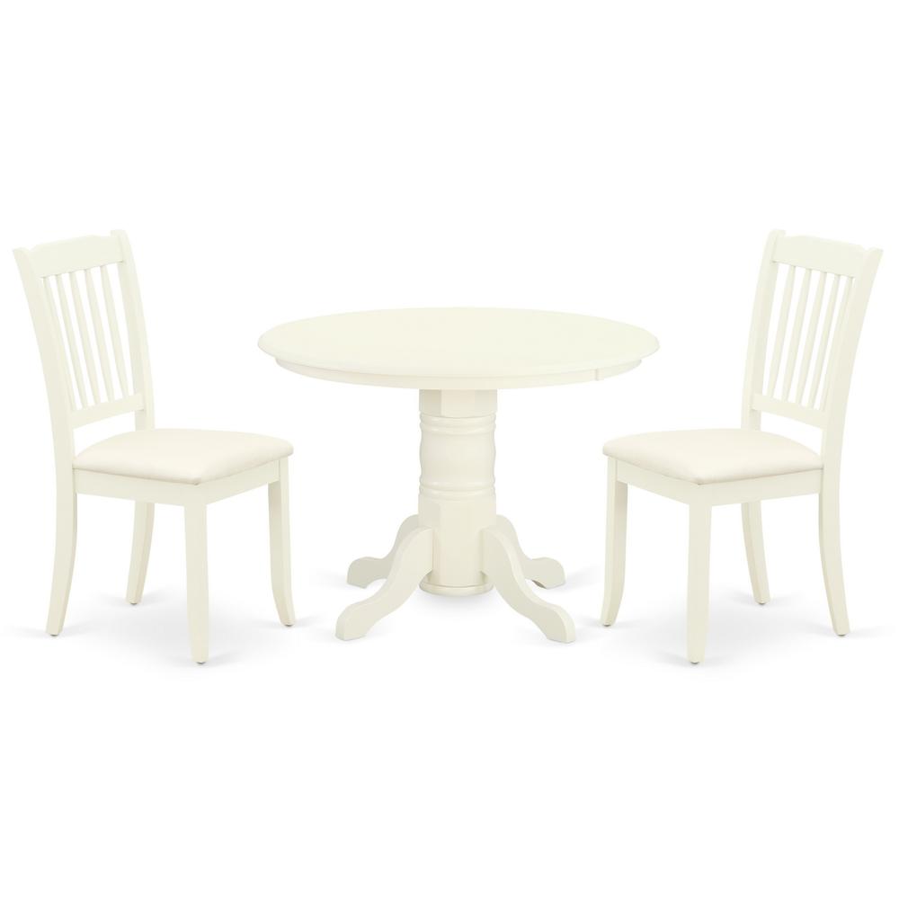 Dining Room Set Linen White, SHDA3-WHI-C. Picture 1