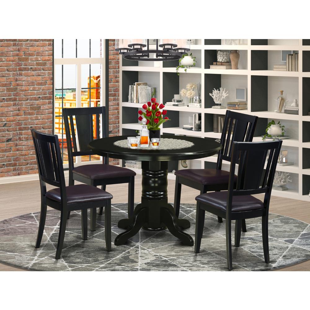5  PC  Kitchen  nook  Dining  set-  Table  and  4  Dining  Chairs. Picture 1