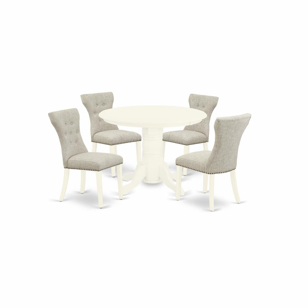 Dining Room Set Linen White, SHGA5-WHI-35. Picture 1