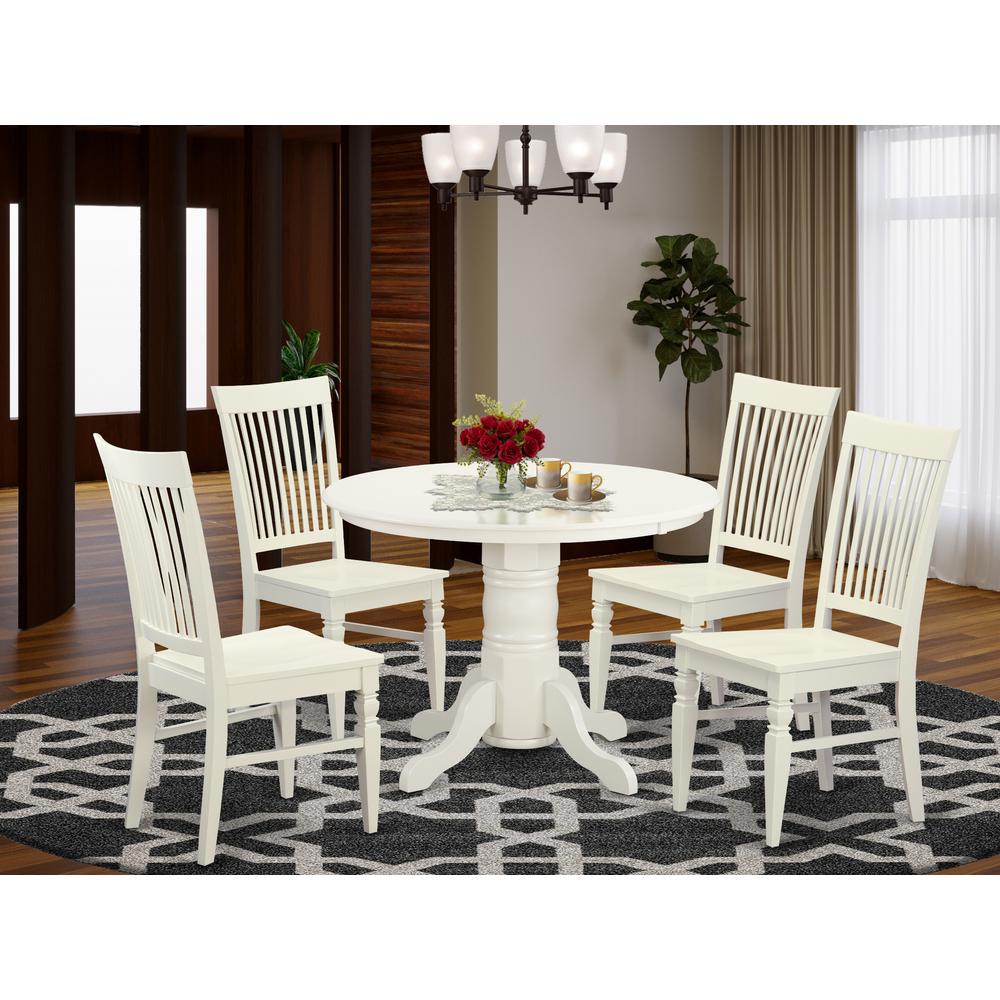 5  Pc  Table  set  for  4-Dinette  Table  and  4  Dining  Chairs. Picture 1