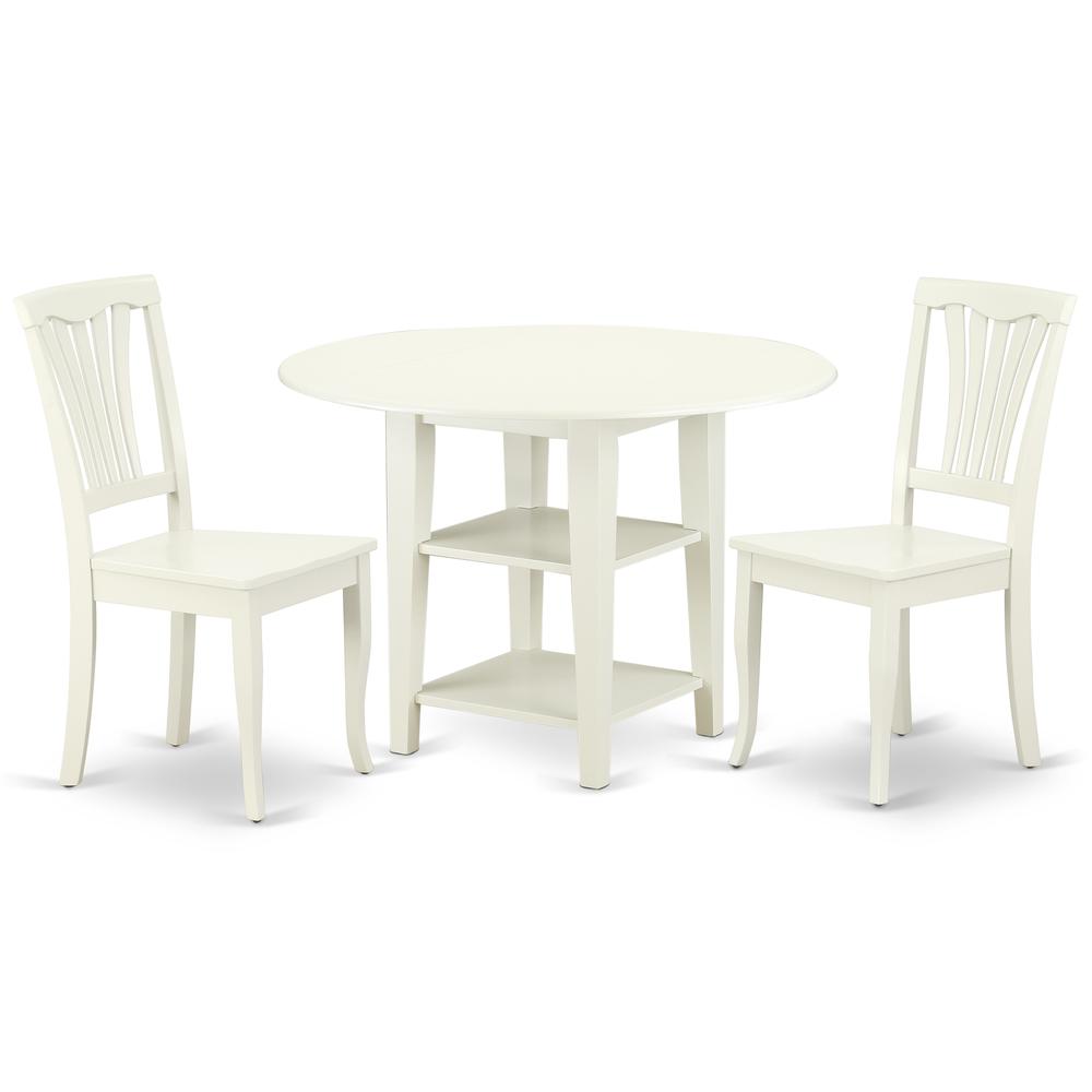 Dining Room Set Linen White, SUAV3-LWH-W. Picture 1