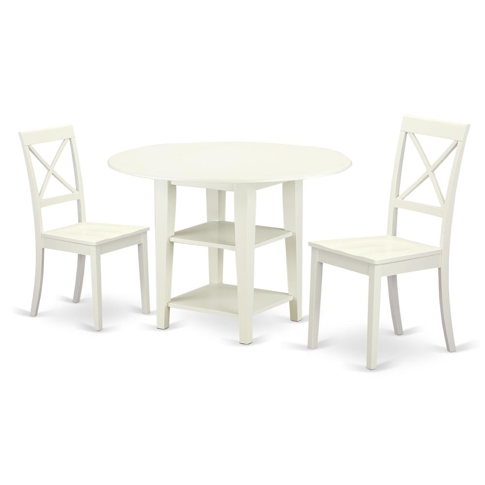 Dining Room Set Linen White, SUBO3-LWH-W. Picture 1