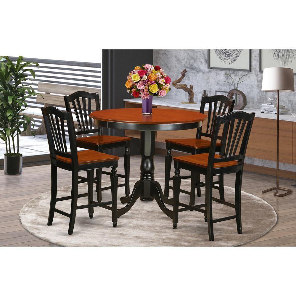 5  Pc  counter  height  Dining  room  set  -  counter  height  Table  and  4  Kitchen  Chairs.. Picture 1