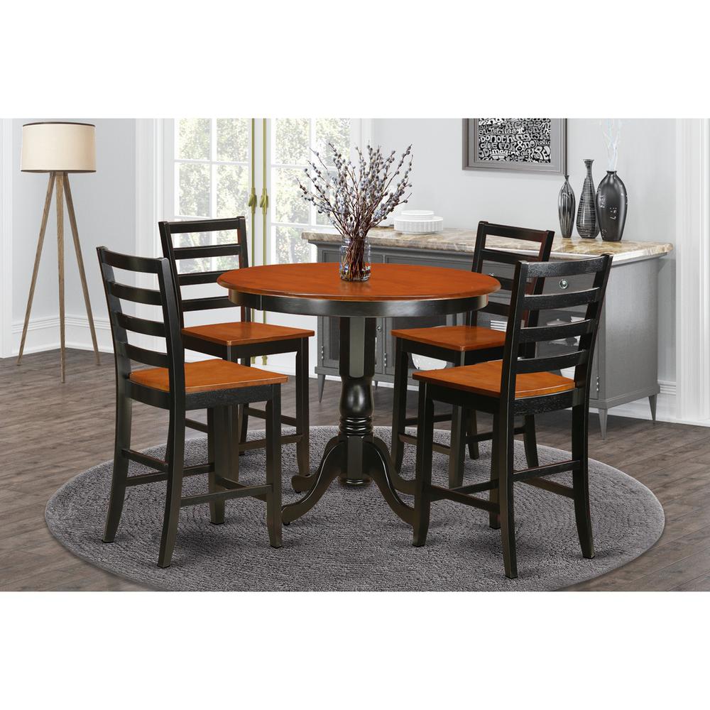 5  Pc  pub  Table  set  -  Kitchen  dinette  Table  and  4  bar  stools.. Picture 1
