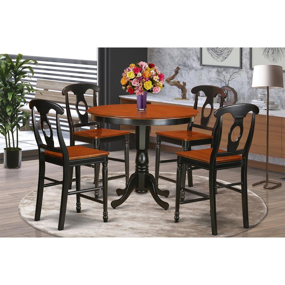 5  Pc  counter  height  Table  and  chair  set  -  high  top  Table  and  4  Kitchen  bar  stool.. Picture 1