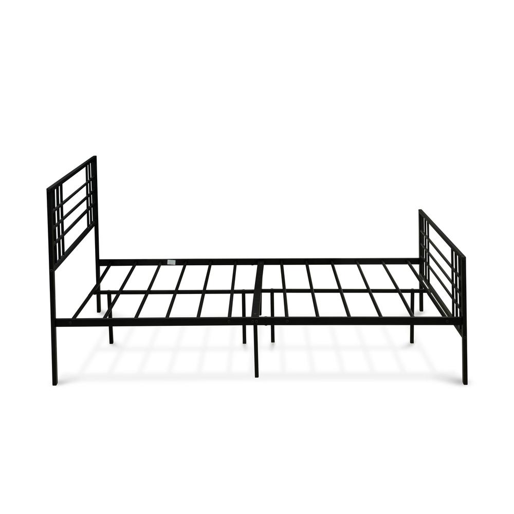 Tyler Queen Platform Bed with 9 Metal Legs - Magnificent Bed in Powder Coating Black Color. Picture 5