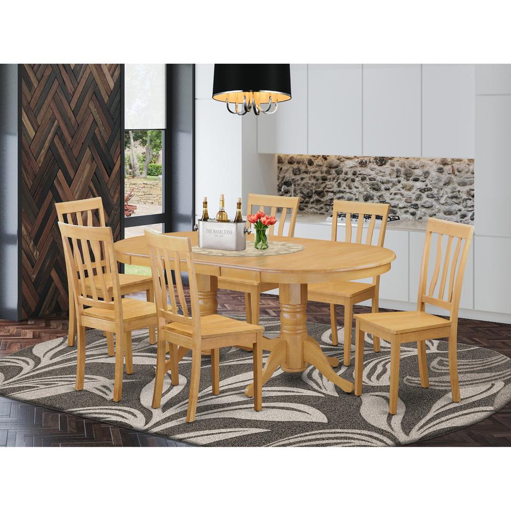 7  Pc  Dinette  set  -  Kitchen  dinette  Table  and  6  Kitchen  Chairs. Picture 1