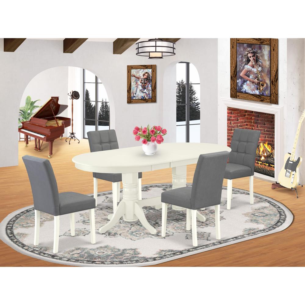 5 Piece Dining Table Set consists A Modern Dinner Table. Picture 1