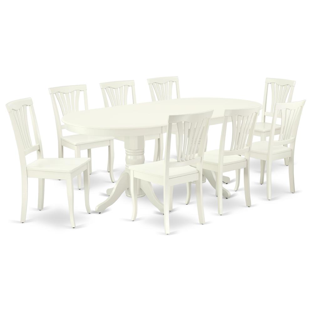 Dining Room Set Linen White, VAAV9-LWH-W. Picture 1