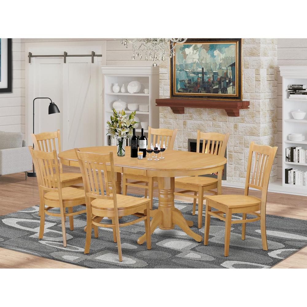 7  PC  Dining  room  set  -  Kitchen  dinette  Table  and  6  Kitchen  Chairs. Picture 1