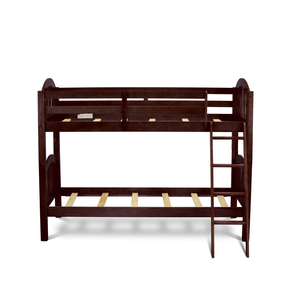Verona Twin Bunk Bed in Java Finish. Picture 5
