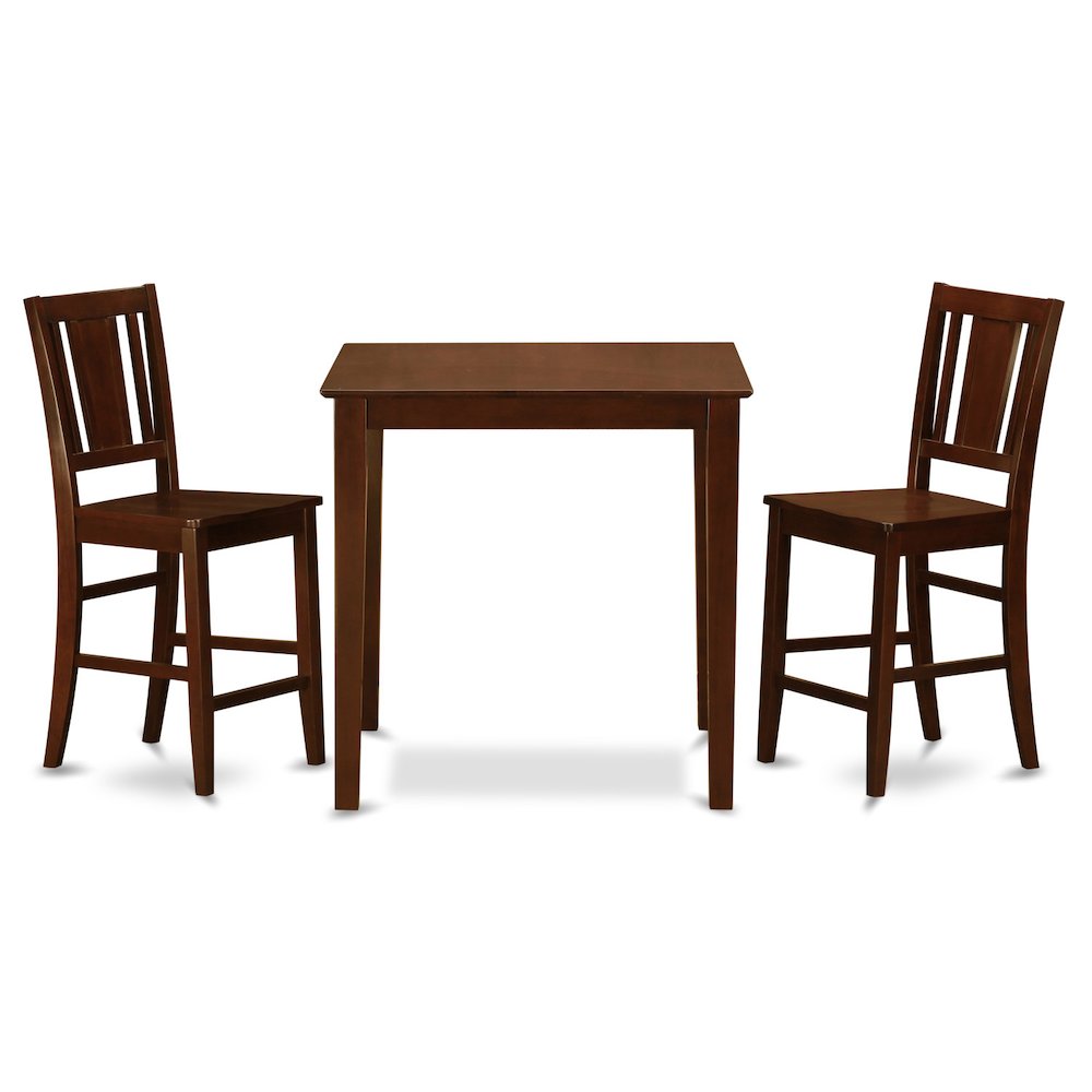 3  Pc  Counter  height  Table-pub  Table  and  2  dinette  Chairs.. Picture 1