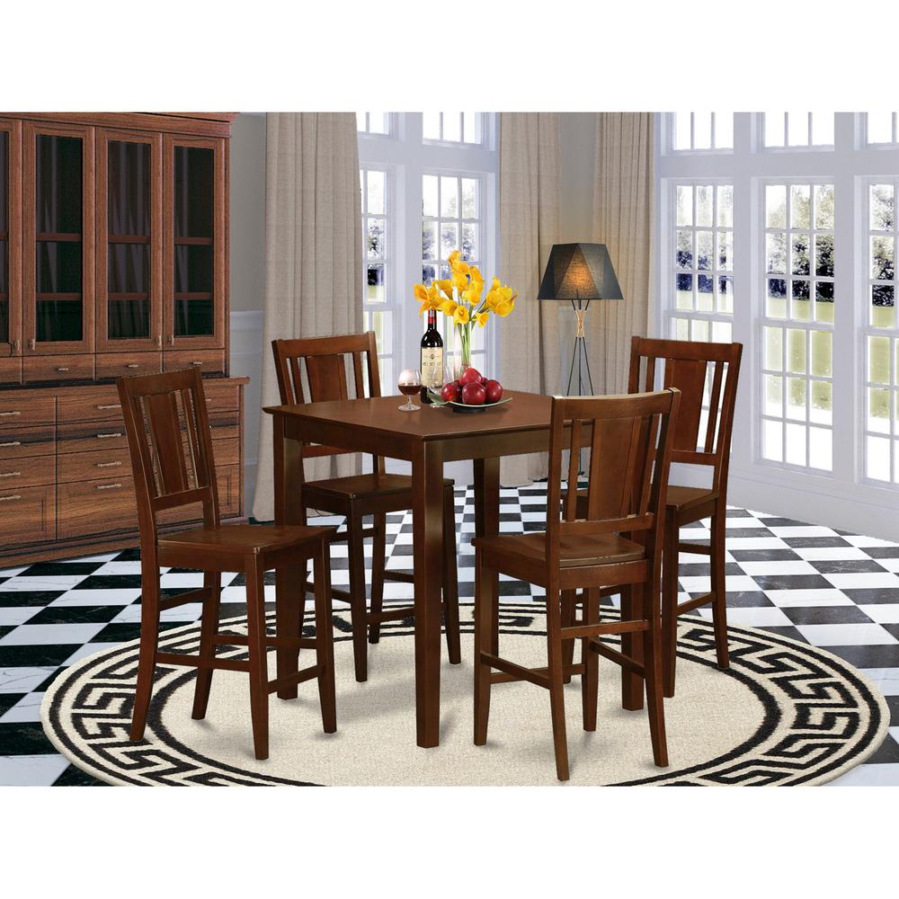 5  Pc  counter  height  Dining  set-counter  height  Table  and  4  Kitchen  Chairs.. The main picture.