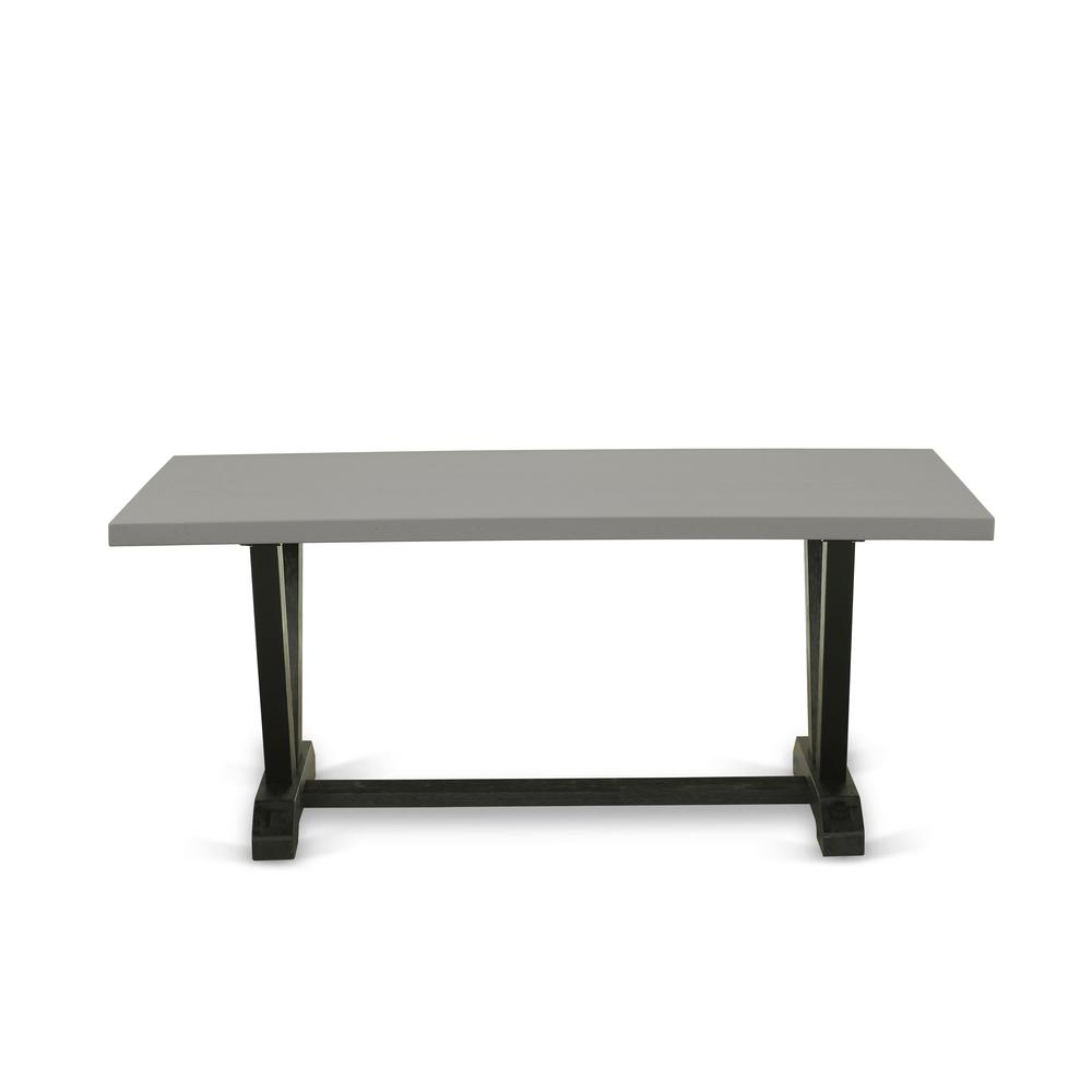 5 Piece Set Includes a Rectangle Dining Room Table. Picture 3