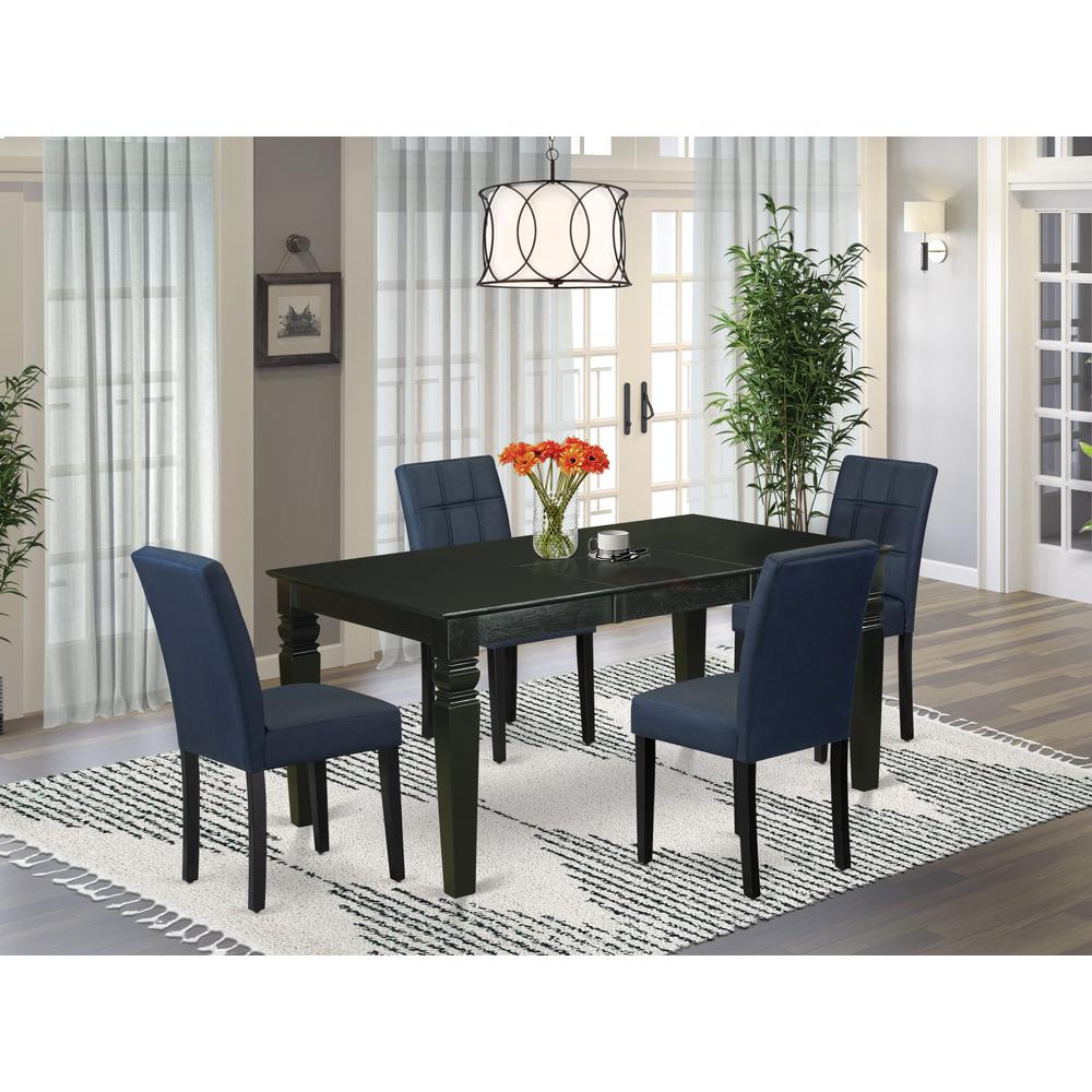 5 Piece Dining Table Set contain A Wooden Table. Picture 1