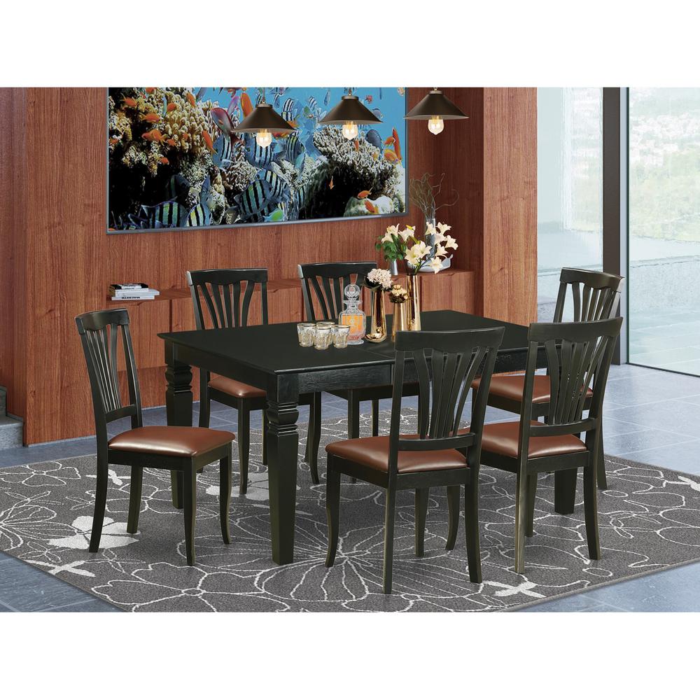 7  Pcs  Dining  set  -Table  and  6  Kitchen  Chairs. Picture 1