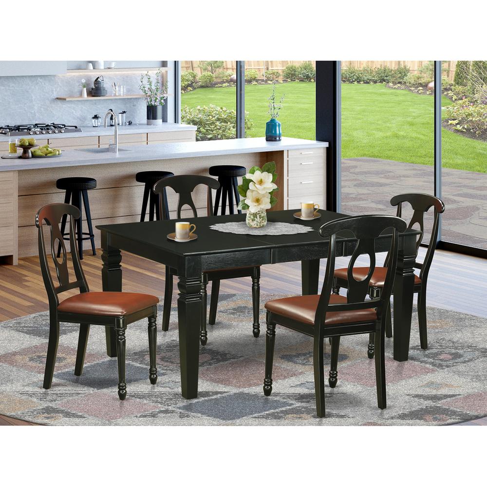 5  Pc  Dining  room  set  for  4-Dinette  Table  and  4  Kitchen  Chairs. Picture 1