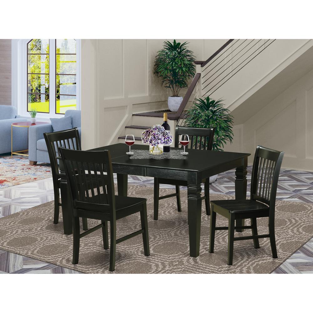5  Pc  Dining  room  set  for  4-Kitchen  Table  and  4  Dining  Chairs. Picture 1