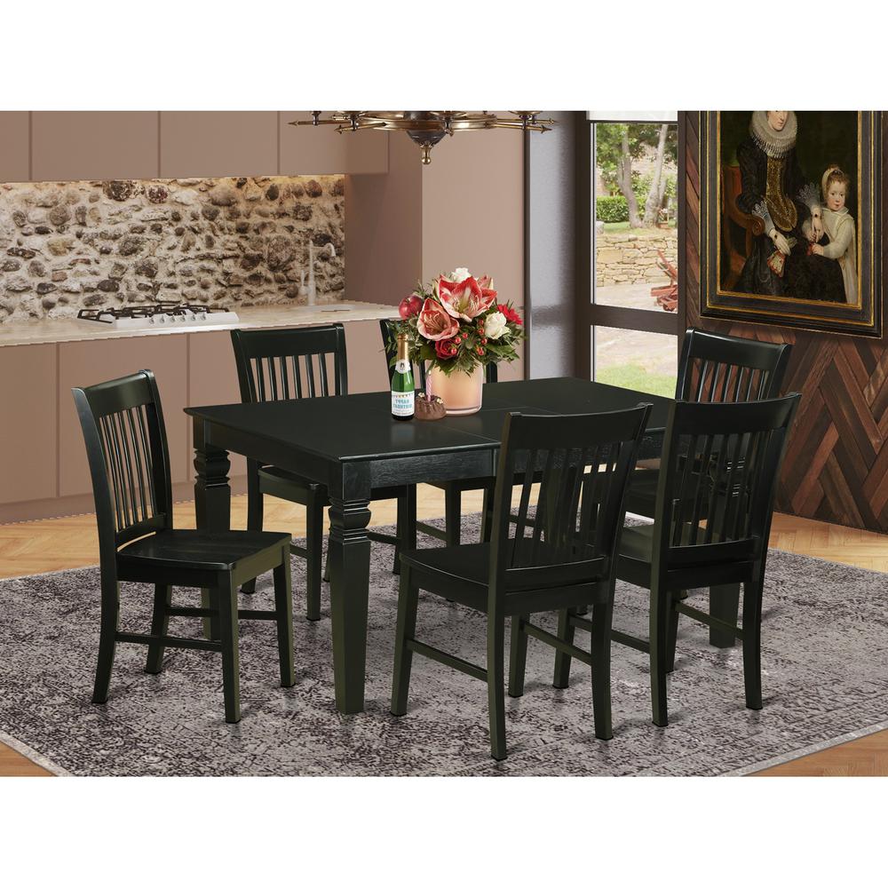 7  PC  Dining  room  set  -Dinette  Table  and  6  Dining  Chairs. Picture 1