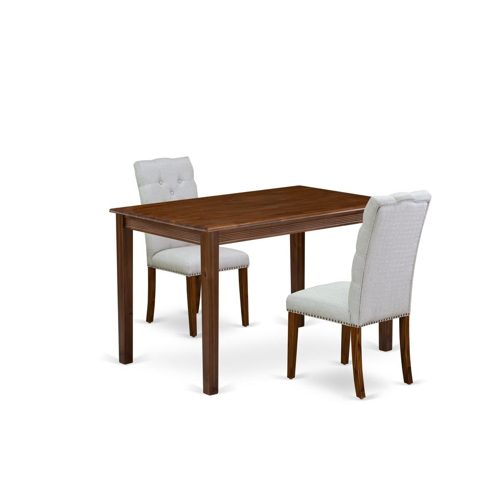 3 Piece Dinette Set for Small Spaces Contains a Rectangle Dining Table. Picture 1