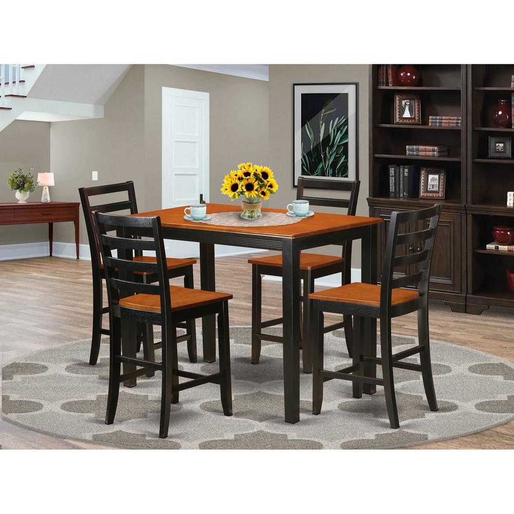 5  Pc  counter  height  pub  set  -  Small  Kitchen  Table  and  4  Kitchen  bar  stool.. Picture 1