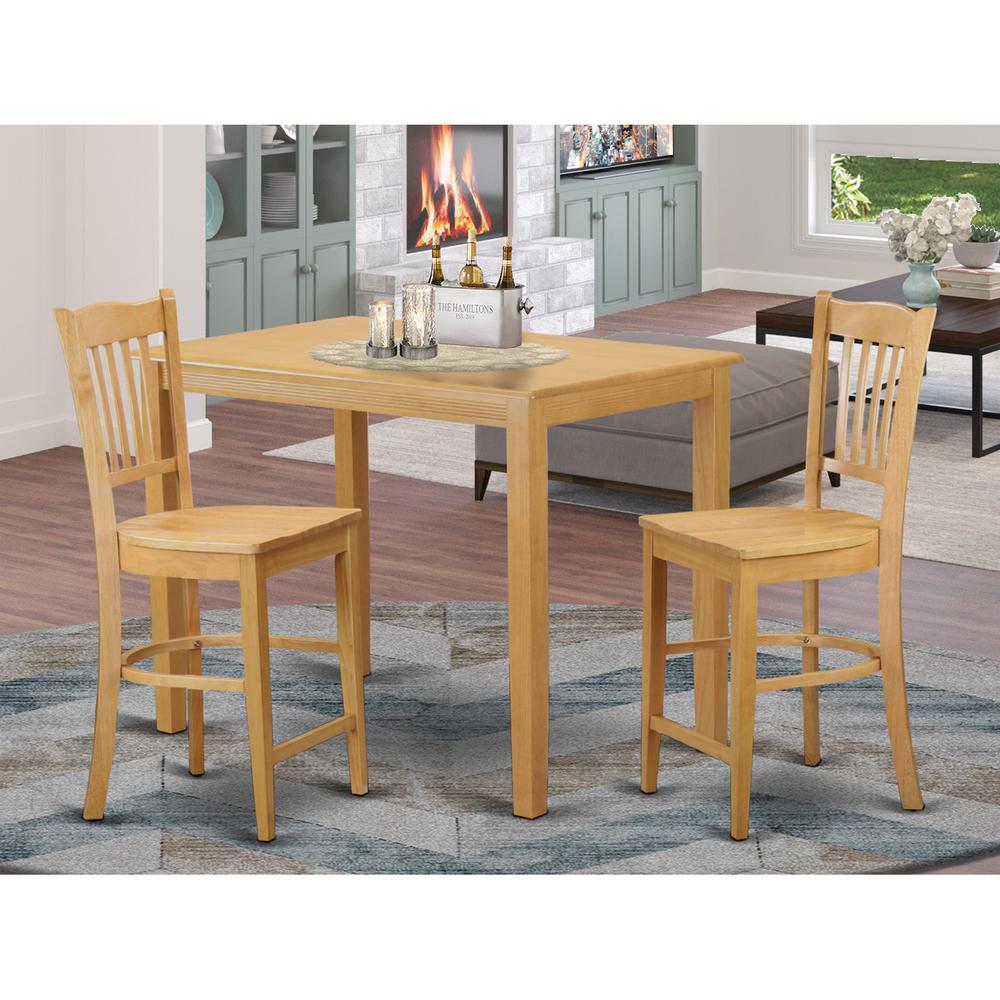 3  PC  counter  height  pub  set  -  Dining  Table  and  2  bar  stools.. Picture 1