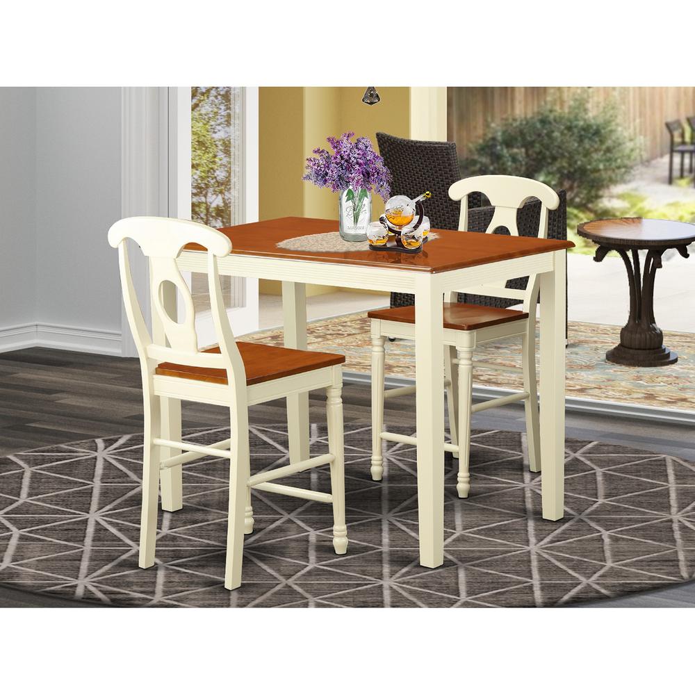 3  PC  Dining  counter  height  set  -  Dining  Table  and  2  counter  height  Chairs.. Picture 1