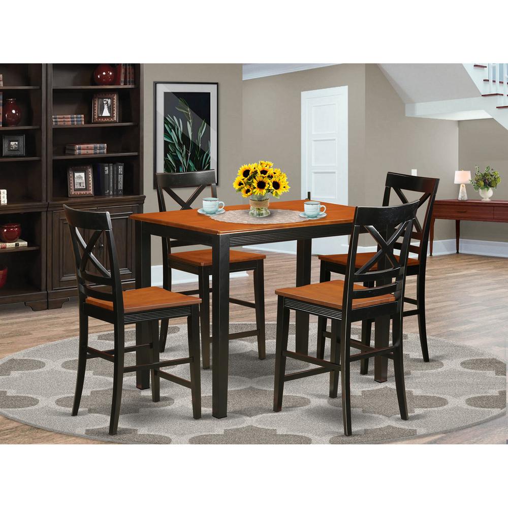 5  Pc  counter  height  Dining  room  set-pub  Dining  Table  and  4  Dining  Chairs.. The main picture.