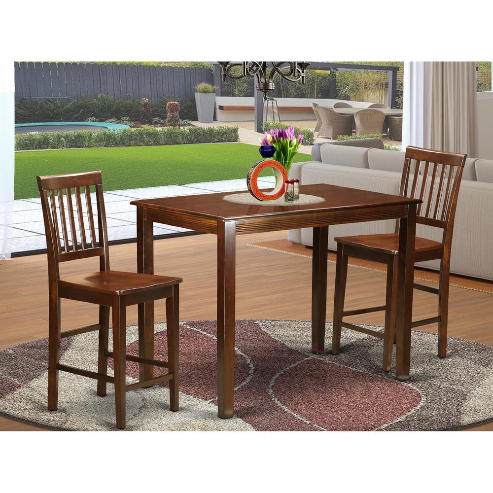 3  Pc  counter  height  Table  and  chair  set  -  high  Table  and  2  counter  height  Chairs.. Picture 1
